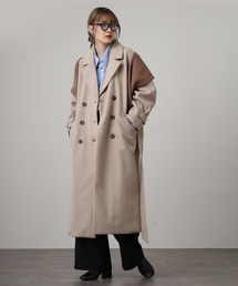 FUNALIVE（ファンアライブ）の「ニットモッサライト ウィンタートレンチコート（トレンチコート）」