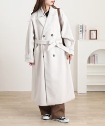 FUNALIVE（ファンアライブ）の「ニットモッサライト ウィンタートレンチコート（トレンチコート）」