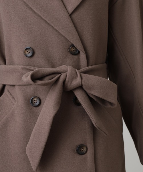 セール】ニットモッサライト ウィンタートレンチコート（トレンチ