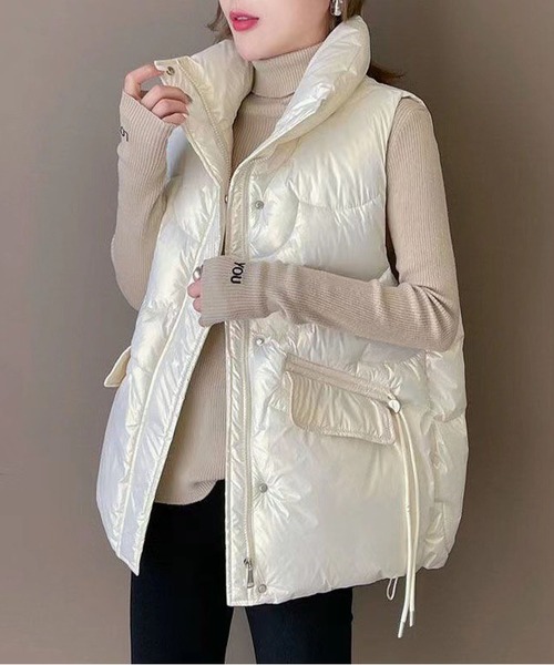 セール】中綿 ベスト（ダウンベスト）｜BLANC FICELLE（ブランフィセル