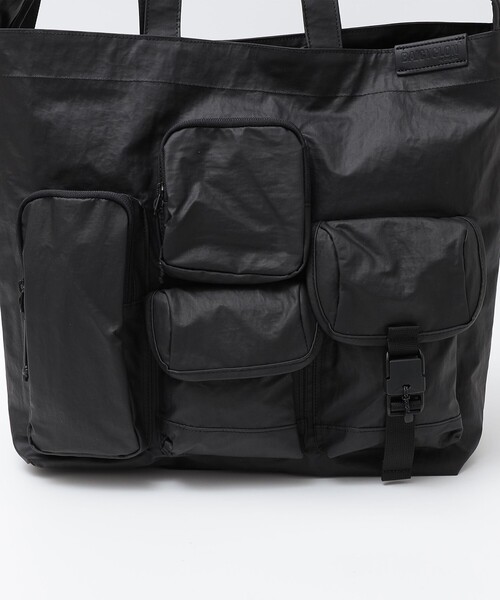 BAICYCLON by bagjack: MULTI POCKET 2WAY TOTE BAG MEDIUM (BLACK2