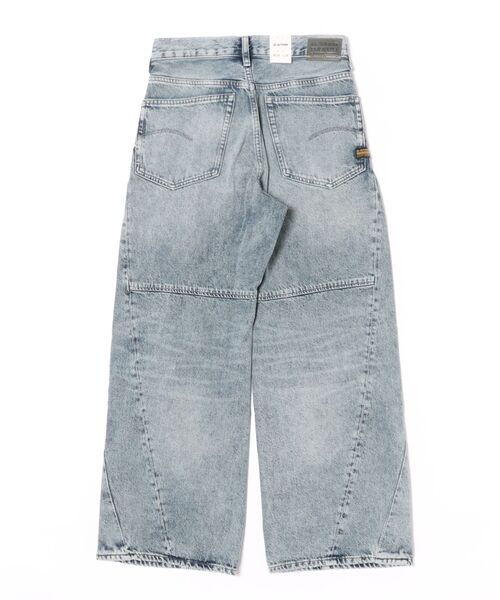 G-STAR（ジースター）の「CONTOR 3D WIDE PLEAT JEANS/立体裁断ワイドルーズフロントプリーツジーンズ（デニムパンツ・レディース・ライトインディゴブルー・25inch/26inch/27inch）」の2枚目の写真