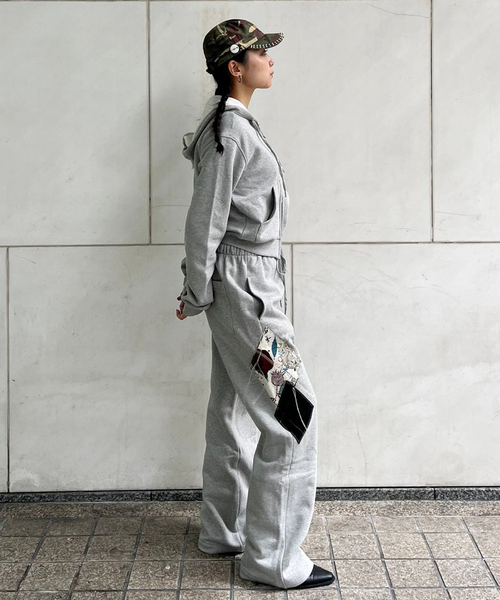 OPEN YY / オープンワイワイ】Knitted ARGYLE PATCHED LOUNGE PA