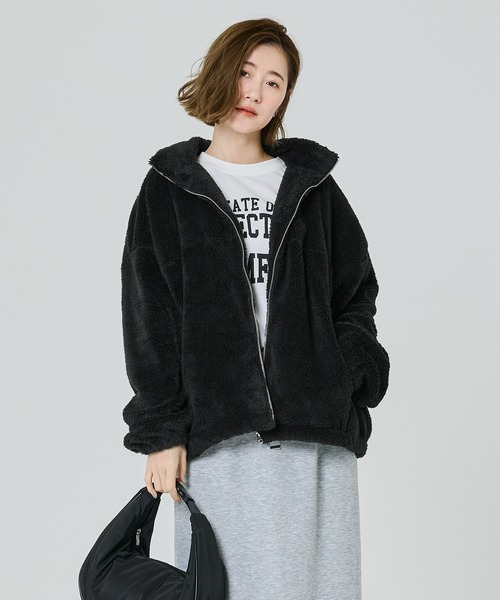 セール】フリースジップアップジャケット（ブルゾン）｜coca（coca