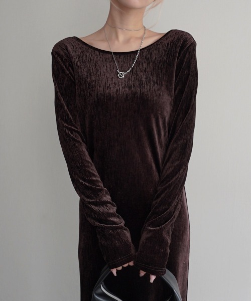 ベロアドレス ベロアドレス | Chika Kisada (Women)/チカ キサダ | 三越伊勢丹