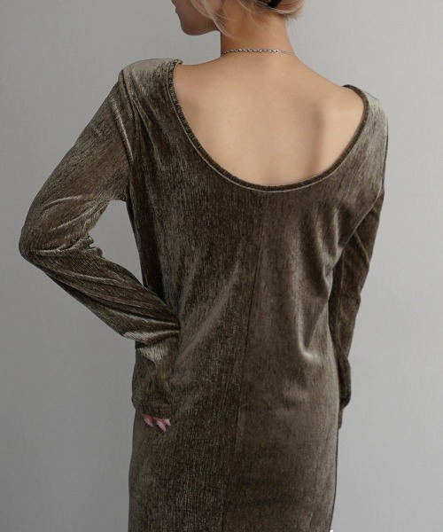 ベロアドレス ≪通常販売≫classical velour dress（クラシカルベロアドレス） – THE