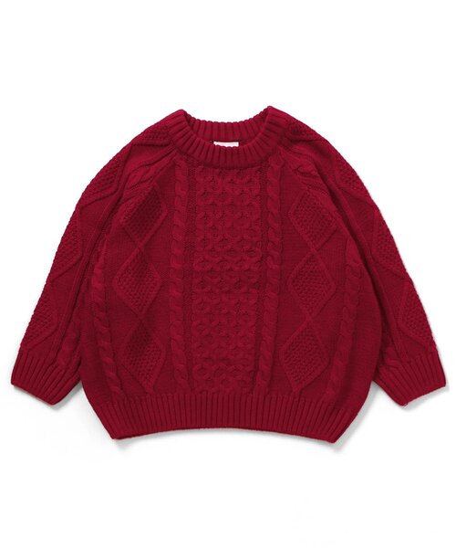 BREEZE（ブリーズ）の「【洗える】ウォッシャブルニット_ジュニア対応（ニット/セーター・キッズ・その他12/オフホワイト/グリーン/レッド/その他11・80/90/100/110/130/150/120/140）」の7枚目の写真