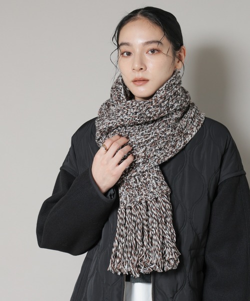 セール】ミックスカラーニットストール（ストール/ショール）｜NANO