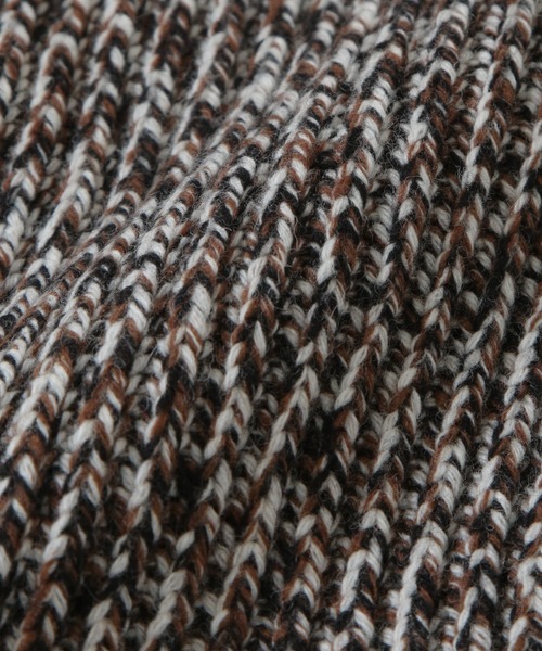 NANO universe（ナノユニバース）の「ミックスカラーニットストール（ストール/ショール・レディース・ブラウン/ピンク/ブルー・F）」の9枚目の写真