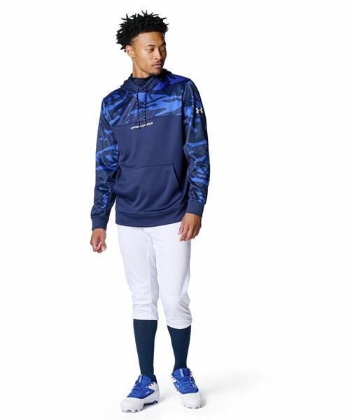 UNDER ARMOUR(アンダーアーマー)の「UAアーマーフリース フーディー(ベースボール/メンズ)(スウェット・メンズ・ネイビー・L)」の3枚目の写真