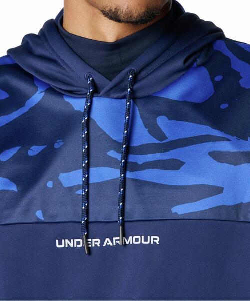 UNDER ARMOUR(アンダーアーマー)の「UAアーマーフリース フーディー(ベースボール/メンズ)(スウェット・メンズ・ネイビー・L)」の6枚目の写真