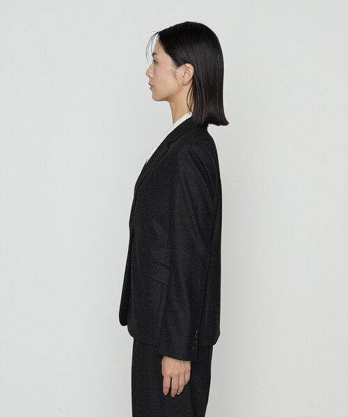 セットアップ対応】トリアセウールフラノ シングルジャケット（スーツ