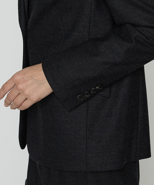 セットアップ対応】トリアセウールフラノ シングルジャケット（スーツ