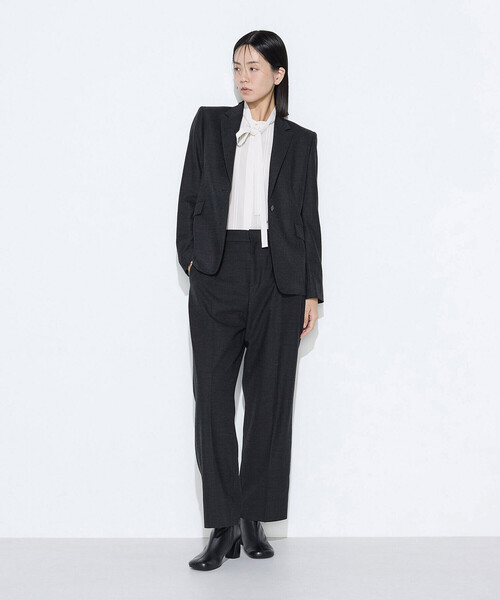 COMME CA(コムサ)の「【セットアップ対応】トリアセウールフラノ シングルジャケット(スーツジャケット・レディース・チャコール・7号/9号/11号)」の12枚目の写真