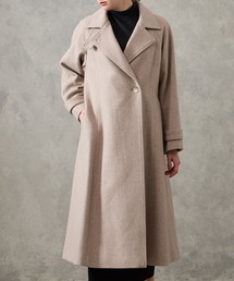 AIMER（エメ）の「RESCWOOL(R)  ビーバー3WAYカラーバックタックAラインロングコート（チェスターコート）」