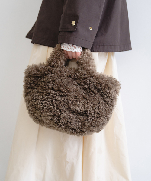 IENA(イエナ)の「HELEN MOORE/ヘレンムーア MINI バッグ PILLJOY(ハンドバッグ・レディース・チャコールグレー/ウッド・FREE)」の1枚目の写真