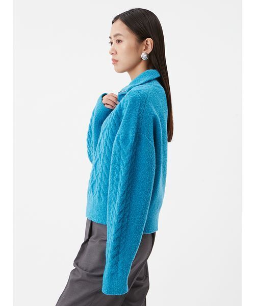 Mila Owen（ミラオーウェン）の「アランブークレーハーフジップニット