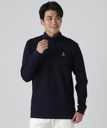 ☆パーリーゲイツ☆ ハーフジップ 長袖カットソー プレミアムウォーム　ネイビー Creator Climalite Long Sleeve Crew Neck Tee Power Red 3X