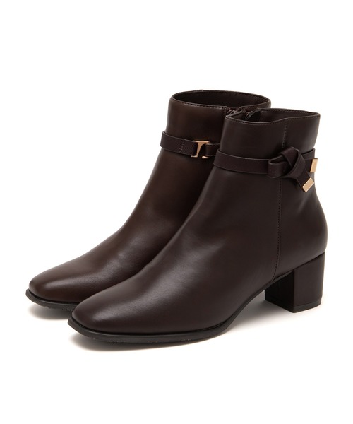 JELLY BEANS（ジェリービーンズ）の「ノットリボン2WAYショートブーツ(204-57130)JELLY BEANS(ジェリービーンズ)（ブーツ・レディース・ブラック系/ダークブラウン/ブラック・S/M/L）」の6枚目の写真