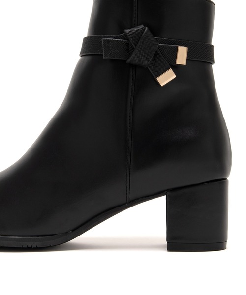 JELLY BEANS（ジェリービーンズ）の「ノットリボン2WAYショートブーツ(204-57130)JELLY BEANS(ジェリービーンズ)（ブーツ・レディース・ブラック系/ダークブラウン/ブラック・S/M/L）」の8枚目の写真