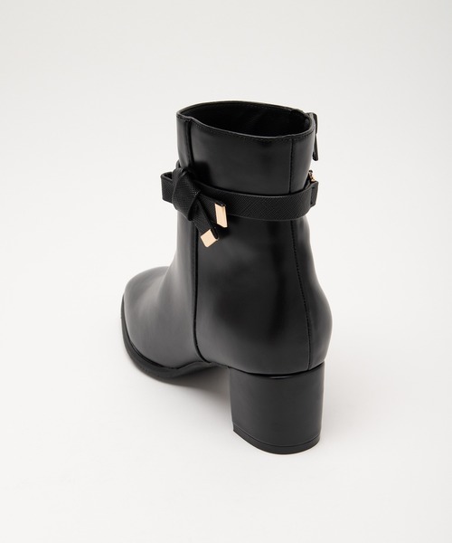 JELLY BEANS（ジェリービーンズ）の「ノットリボン2WAYショートブーツ(204-57130)JELLY BEANS(ジェリービーンズ)（ブーツ・レディース・ブラック系/ダークブラウン/ブラック・S/M/L）」の9枚目の写真