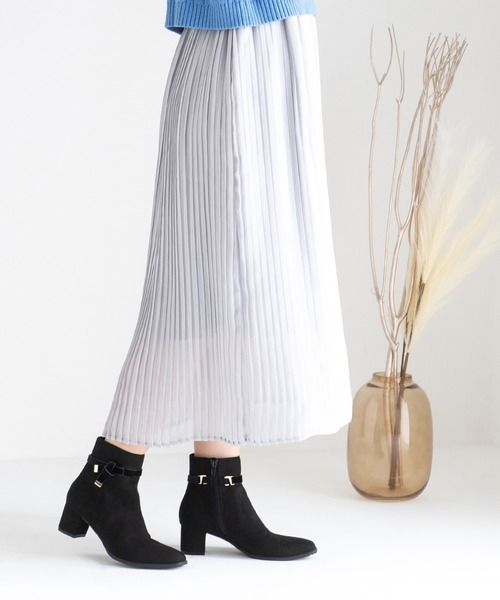 JELLY BEANS（ジェリービーンズ）の「ノットリボン2WAYショートブーツ(204-57130)JELLY BEANS(ジェリービーンズ)（ブーツ・レディース・ブラック系/ダークブラウン/ブラック・S/M/L）」の17枚目の写真