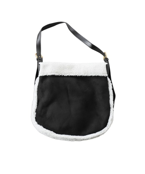 mili an deni（ミリアンデニ）の「フェイクムートンポーチ付きショルダーバッグ（ショルダーバッグ・レディース・ブラウン/ブラック/ベージュ・F）」の15枚目の写真