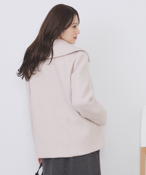 セール】ブークレミドルコート【洗える】（ピーコート）｜index