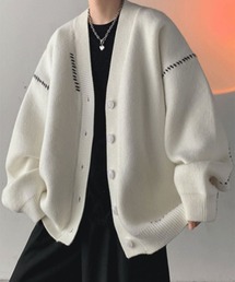 SallyLunn（サリーラン）の「飾りステッチニットカーディガン（カーディガン/ボレロ）」