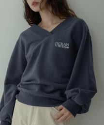 URBAN RESEARCH Sonny Label | Vネック刺繍スウェット(スウェット)