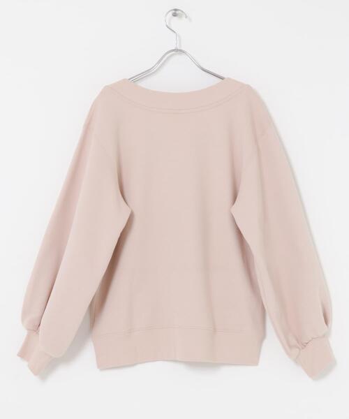 URBAN RESEARCH Sonny Label（アーバンリサーチサニーレーベル）の「Vネック刺繍スウェット（スウェット・レディース・オートミール/ピンク/ネイビー・FREE）」の5枚目の写真