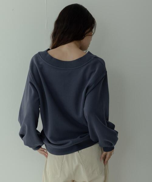 URBAN RESEARCH Sonny Label（アーバンリサーチサニーレーベル）の「Vネック刺繍スウェット（スウェット・レディース・オートミール/ピンク/ネイビー・FREE）」の11枚目の写真