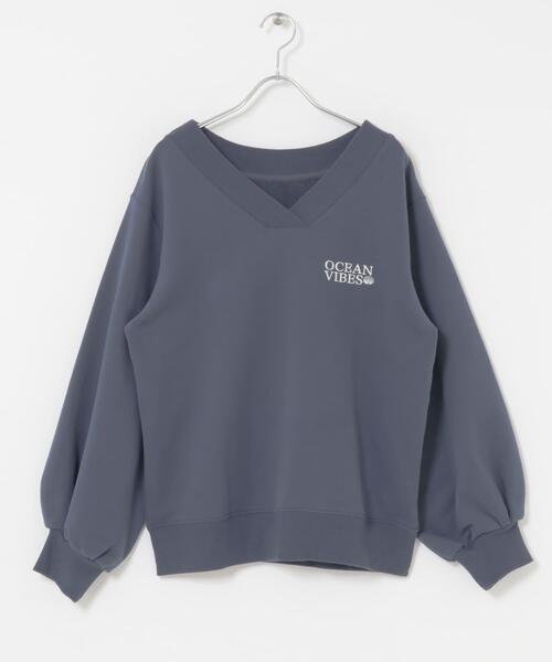 URBAN RESEARCH Sonny Label（アーバンリサーチサニーレーベル）の「Vネック刺繍スウェット（スウェット・レディース・オートミール/ピンク/ネイビー・FREE）」の15枚目の写真