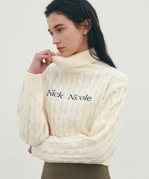 NICOLE RIBBED TURTLENECK KNIT_CREAM