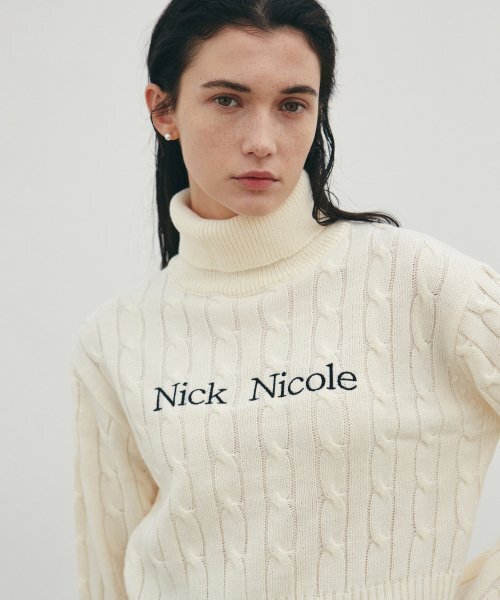 NICK&NICOLE（ニックアンドニコール）の「NICOLE RIBBED TURTLENECK KNIT_CREAM（ニット/セーター・レディース・その他・FREE）」の3枚目の写真