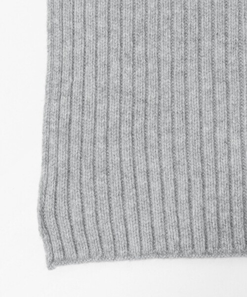 green label relaxing(グリーンレーベルリラクシング)の「ハミルトン ウール ナイロン リブマフラー(マフラー・メンズ・ダークブラウン/ブラック/パープル/グレー系・FREE)」の10枚目の写真