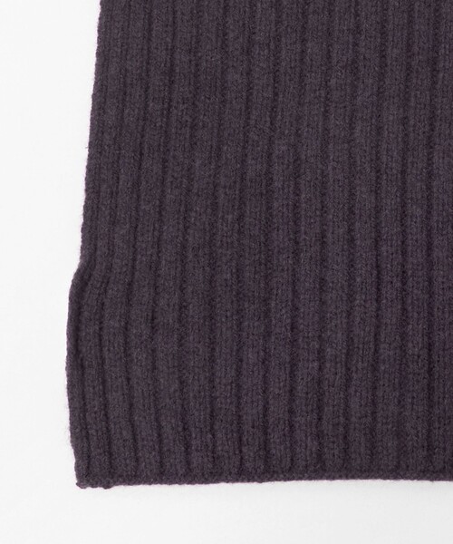 green label relaxing(グリーンレーベルリラクシング)の「ハミルトン ウール ナイロン リブマフラー(マフラー・メンズ・ダークブラウン/ブラック/パープル/グレー系・FREE)」の14枚目の写真