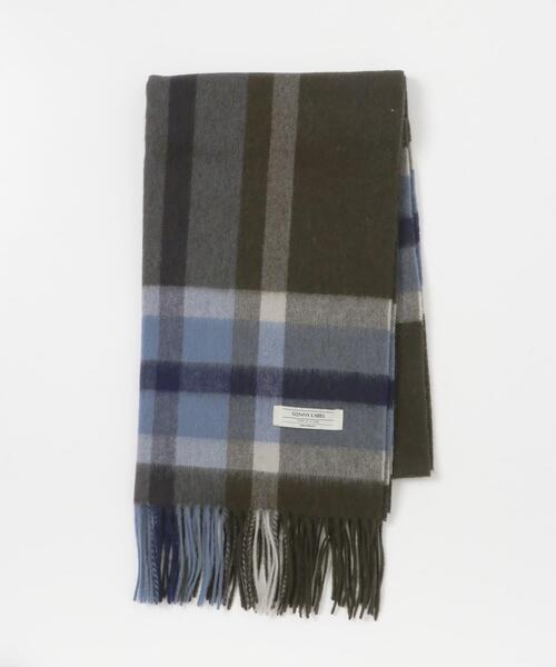 URBAN RESEARCH Sonny Label（アーバンリサーチサニーレーベル）の「ウールカシミヤチェックワイドマフラー（マフラー・メンズ・グレー系その他/ブルー系その他/グリーン系その他/ベージュ系その他・ONE SIZE）」の16枚目の写真
