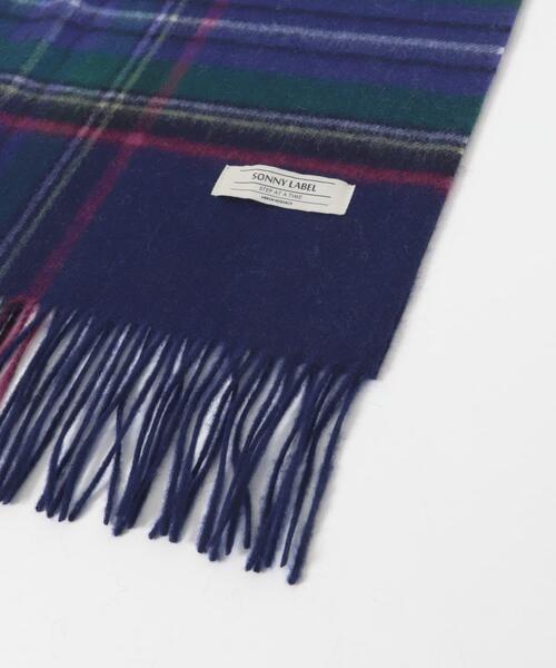 URBAN RESEARCH Sonny Label（アーバンリサーチサニーレーベル）の「ウールカシミヤチェックワイドマフラー（マフラー・メンズ・グレー系その他/ブルー系その他/グリーン系その他/ベージュ系その他・ONE SIZE）」の19枚目の写真