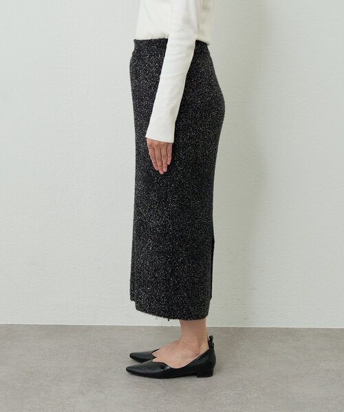 un dix cors（アンディコール）の「《華やぎをプラス》フィルムラメニットタイトスカート（スカート・レディース・チャコールグレー/ブラック・FREE）」の20枚目の写真