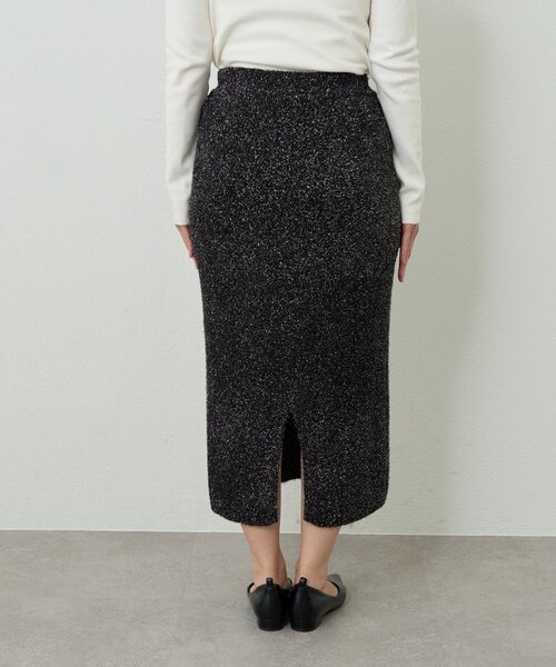 un dix cors（アンディコール）の「《華やぎをプラス》フィルムラメニットタイトスカート（スカート・レディース・チャコールグレー/ブラック・FREE）」の21枚目の写真