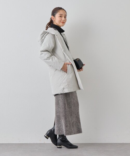 un dix cors（アンディコール）の「《華やぎをプラス》フィルムラメニットタイトスカート（スカート・レディース・チャコールグレー/ブラック・FREE）」の4枚目の写真