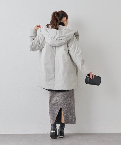 un dix cors（アンディコール）の「《華やぎをプラス》フィルムラメニットタイトスカート（スカート・レディース・チャコールグレー/ブラック・FREE）」の5枚目の写真