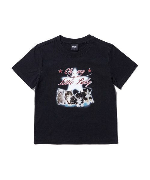 GAKKAI UNIONS（ガッカイユニオンズ）の「リトルベイビー 半袖Tシャツ ブラック（Tシャツ/カットソー・レディース・その他・SMALL/MEDIUM）」の2枚目の写真