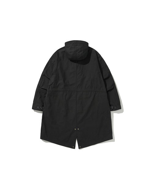 HISHANDER（ヒズハンダー）の「BACKSATIN M-51 FISHTAIL PARKA [Black]（ミリタリージャケット・メンズ・その他・2/3/1）」の3枚目の写真