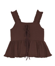 PUNYUS（プニュズ）の「2WAYフリルキャミチュニック（ベスト）」