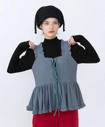 PUNYUS | 2WAYフリルキャミチュニック(ベスト)
