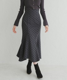 31 Sons de mode | 2025秋冬新作 ストライプドットフロッキーマーメイドスカート(スカート)