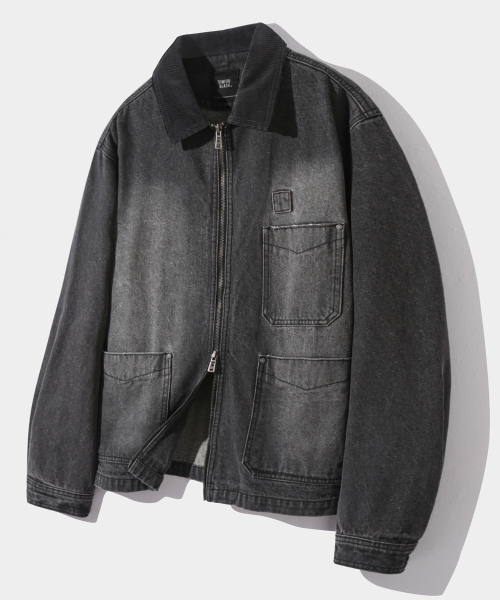 2WAY OG エッセンシャルフェイドウォッシングミシガンデニムジャケット_ヴィンテージブラック
