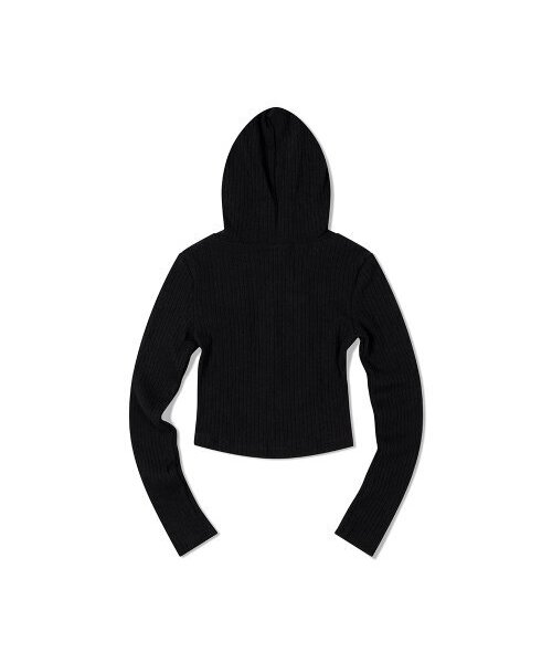 MOAA（モア）の「ダブルポケットクロップフードパーカーニット（ブラック）（パーカー・レディース・その他・SMALL/MEDIUM/LARGE）」の3枚目の写真